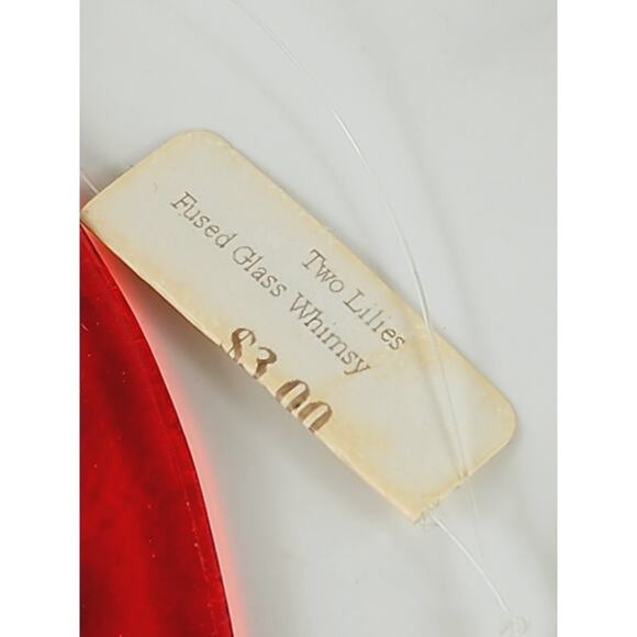 Christmas Flat Fused Glass Ornament 4" Tree Decor Hanging Holidays x5 - Picture 7 of 10